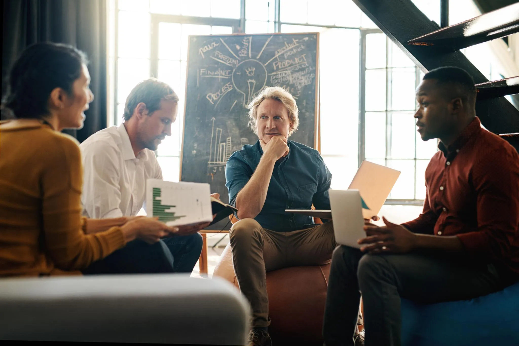 Executives in meeting