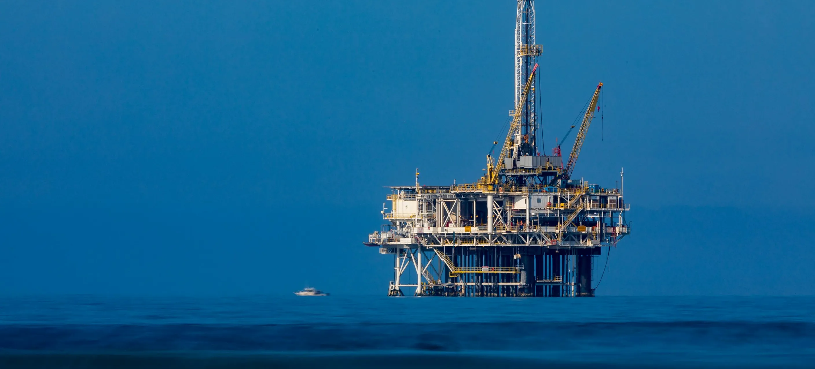 Engineer on offshore platform